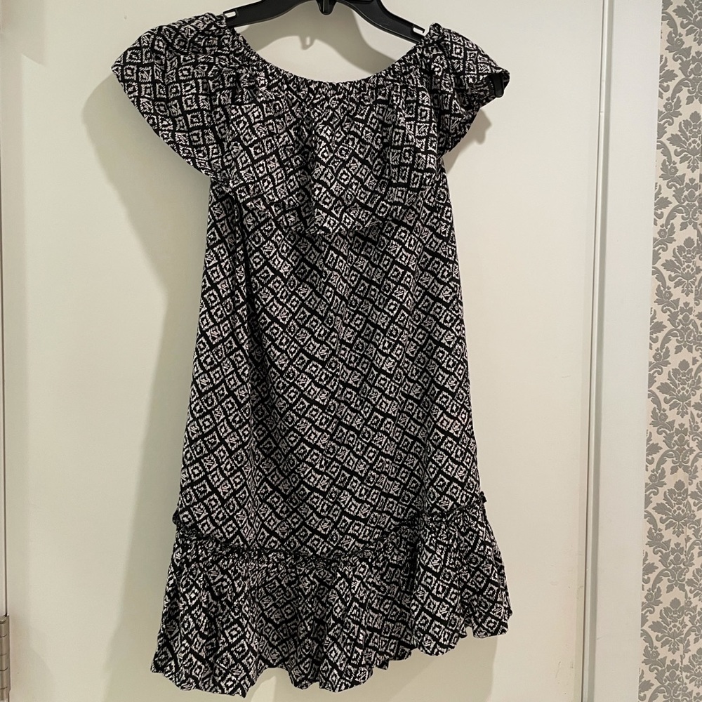Blue Island Beach Off-Shoulder Summer dress